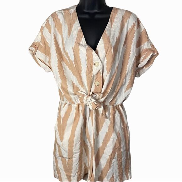 𝅺Lou & Grey Loft Pink Ombre V Neck Romper - Picture 1 of 7